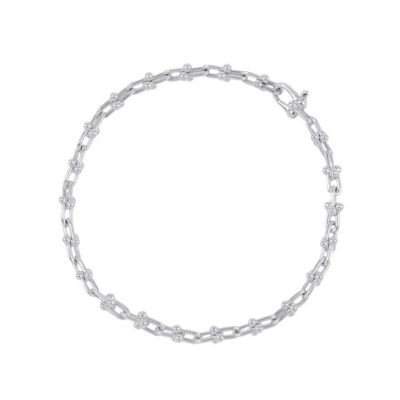 美品 tiffanyティファニー ハードウェア スモール ブレスレット ラージ ティファニー ブレスレット ハードウェア ラージリンク スモール