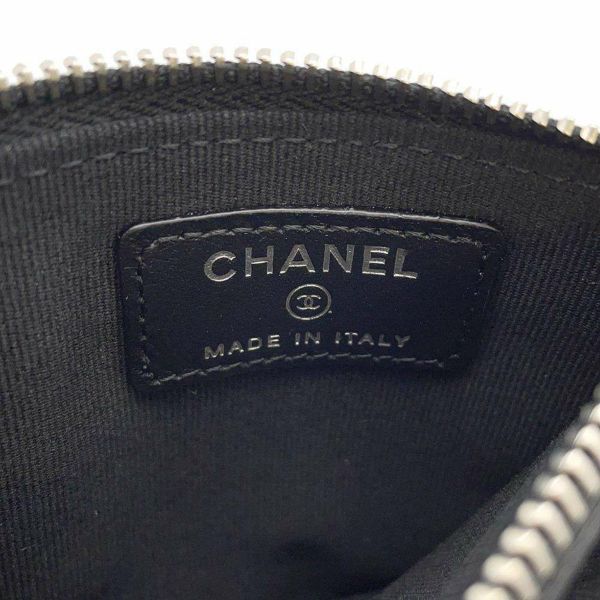 シャネル コインケース ココマーク マトラッセ キャビアスキン AP3712 CHANEL 財布 黒