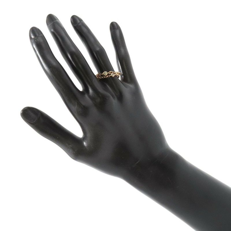 エルメス リング シェーヌ・ダンクル・カオスPM ダイヤモンド 2P 計0.16ct K18PGピンクゴールド サイズ51 HERMES 指輪