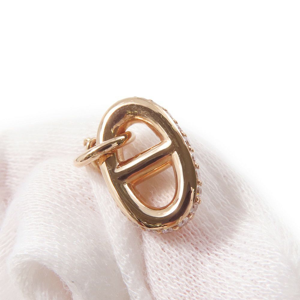 エルメス ネックレス シェーヌダンクル ファランドールPM ダイヤモンド 48P 計0.45ct K18PGピンクゴールド サイズST ペンダント