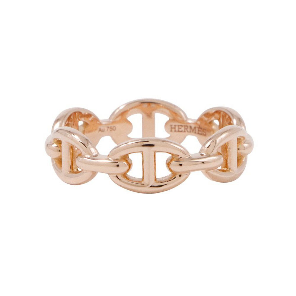 エルメス リング シェーヌダンクル アンシェネPM Enchainee K18PGピンクゴールド リングサイズ53 HERMES ジュエリー