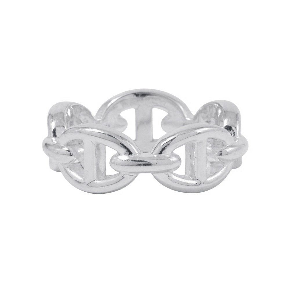 エルメス リング シェーヌダンクル アンシェネPM Enchainee SV925シルバー リングサイズ51 HERMES ジュエリー