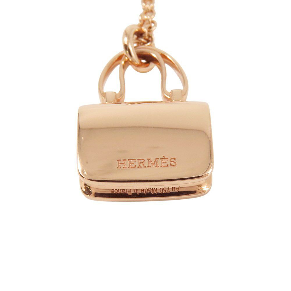 エルメス ネックレス アミュレット コンスタンス ペンダント ピンクサファイア 43P 計0.53ct K18PGピンクゴールド Amulettes Constance