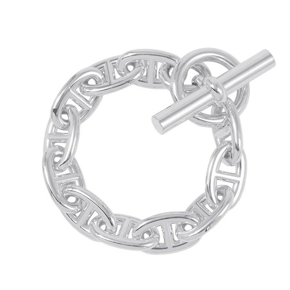 エルメス ブレスレット シェーヌダンクルTGM 11コマ SV925シルバー HERMES ジュエリー