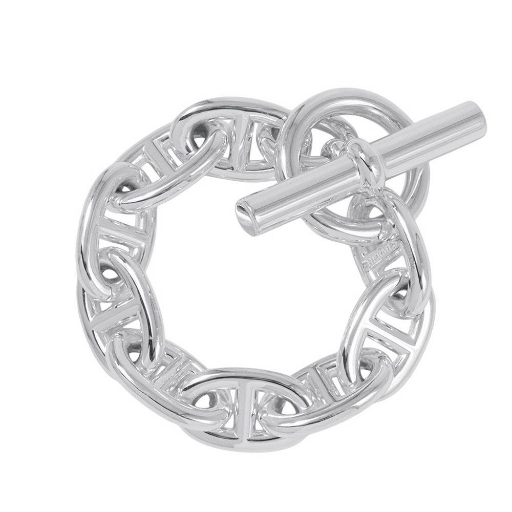 エルメス ブレスレット シェーヌダンクルTGM 9コマ SV925シルバー HERMES ジュエリー