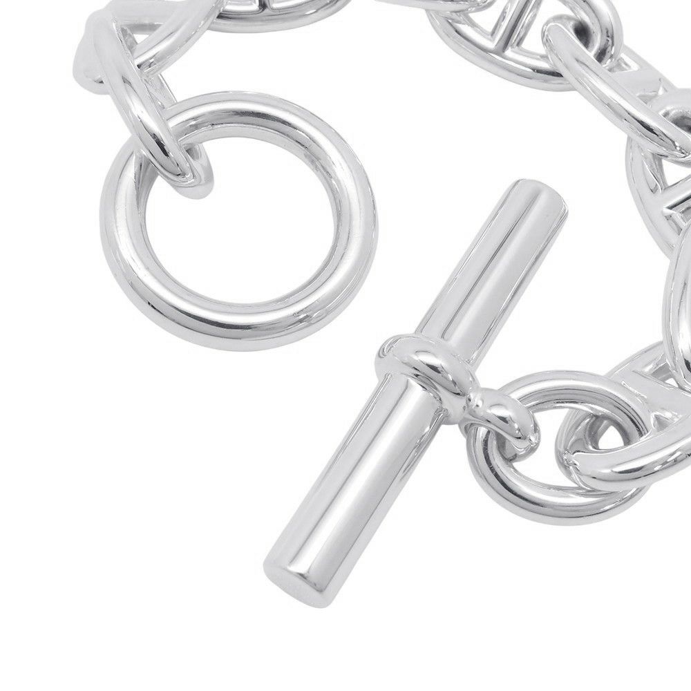 エルメス ブレスレット シェーヌダンクルTGM 9コマ SV925シルバー HERMES ジュエリー