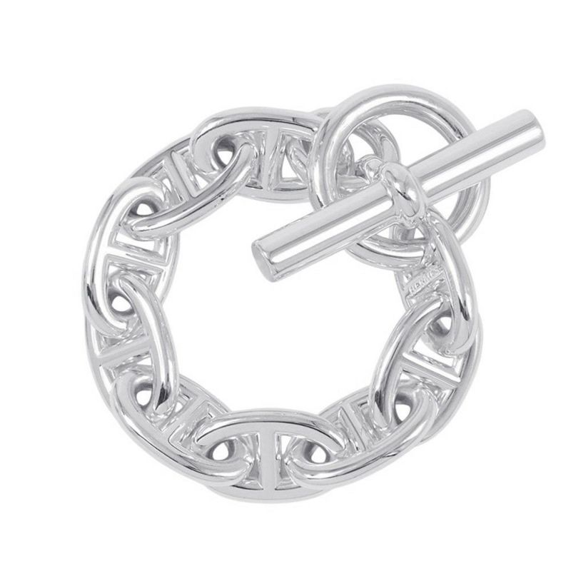 エルメス ブレスレット シェーヌダンクルTGM 9コマ SV925シルバー HERMES ジュエリー