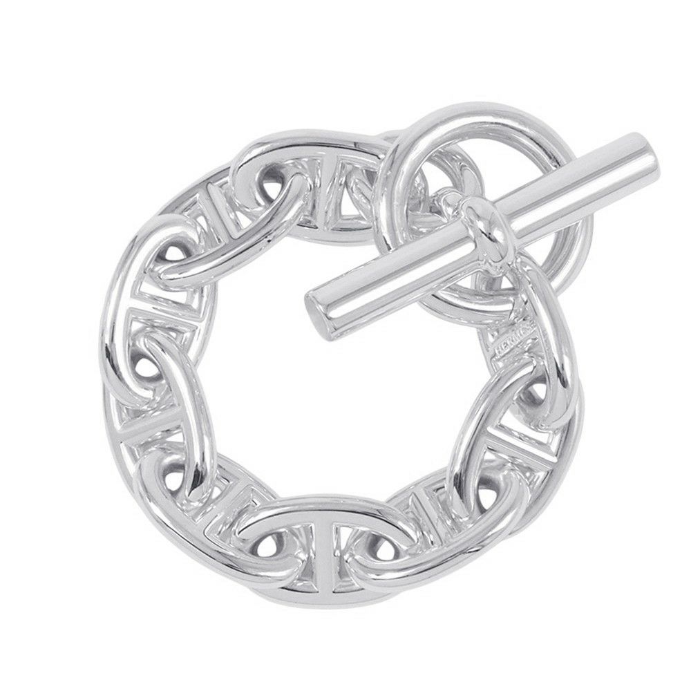 エルメス ブレスレット シェーヌダンクルTGM 9コマ SV925シルバー HERMES ジュエリー