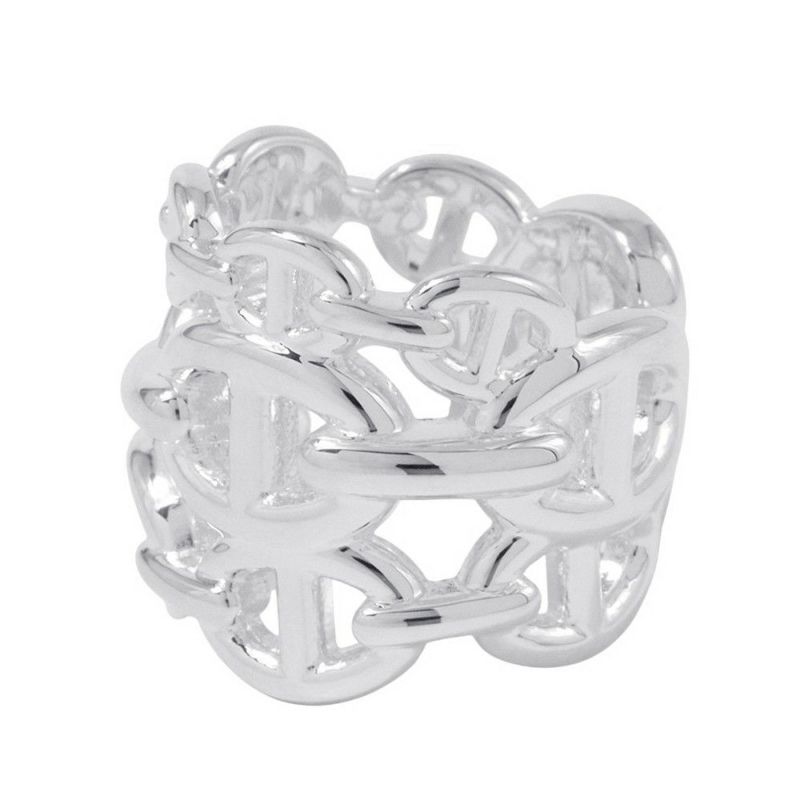 エルメス リング シェーヌダンクル アンシェネGM Enchainee SV925シルバー リングサイズ50 HERMES 指輪