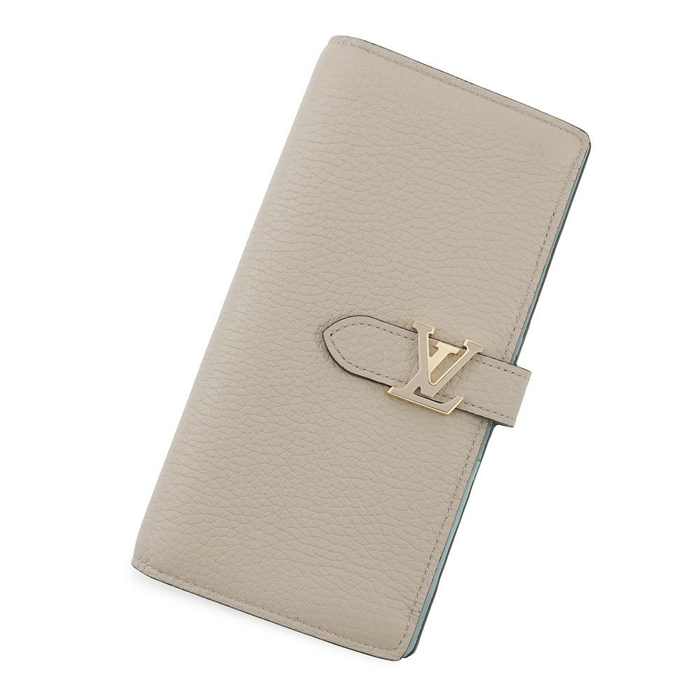 ルイヴィトン 長財布 トリヨンレザー LV ヴェルティカル ウォレット M81367 LOUIS VUITTON グレージュ