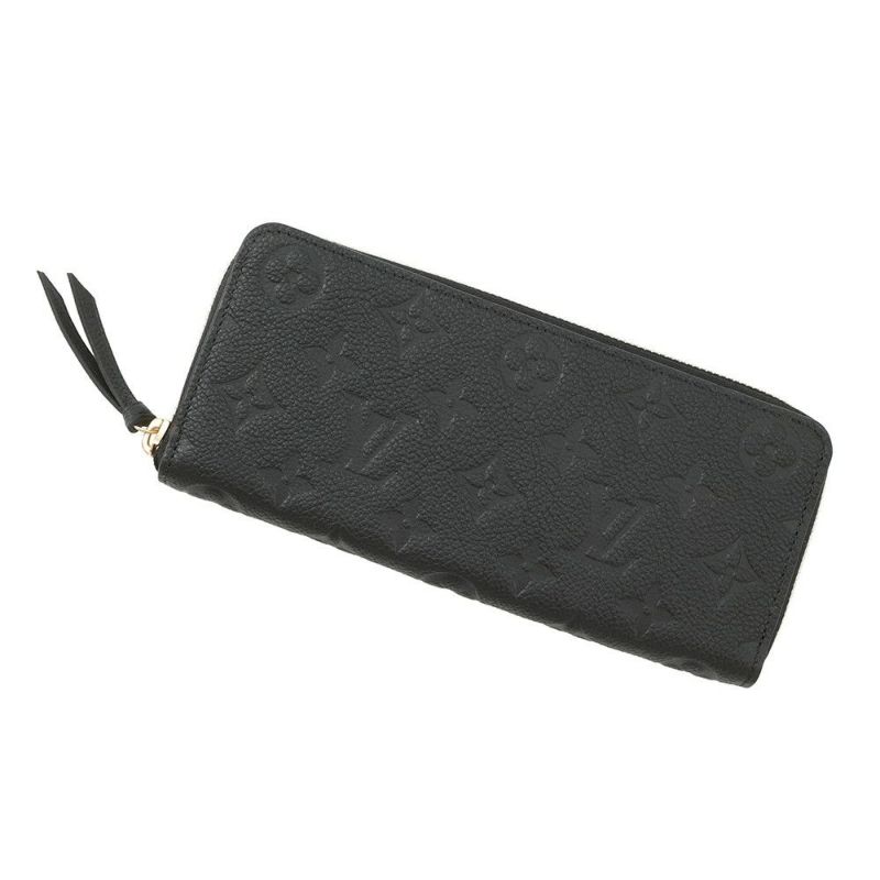 ルイヴィトン 長財布 モノグラム・アンプラント ポルトフォイユ・クレマンス M60171 LOUIS VUITTON ヴィトン 財布 黒