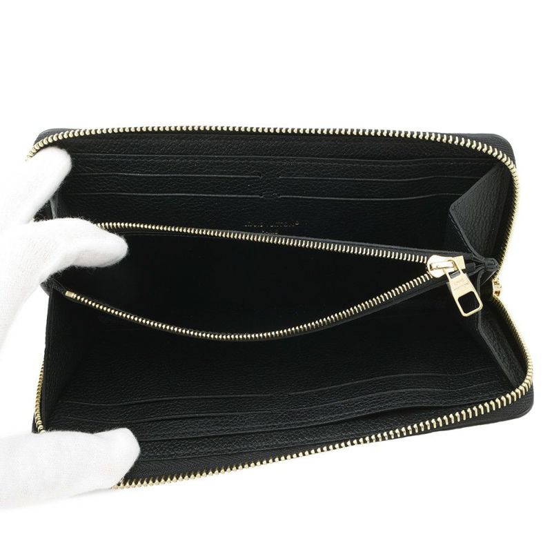 ルイヴィトン 長財布 モノグラム・アンプラント ポルトフォイユ・クレマンス M60171 LOUIS VUITTON ヴィトン 財布 黒