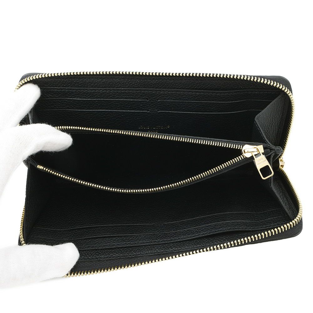 ルイヴィトン 長財布 モノグラム・アンプラント ポルトフォイユ・クレマンス M60171 LOUIS VUITTON ヴィトン 財布 黒