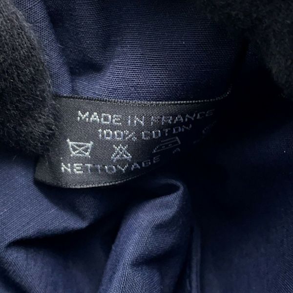 エルメス ポーチ ドーヴィル PM ネイビー/シルバー金具 キャンバス HERMES 小物入れ