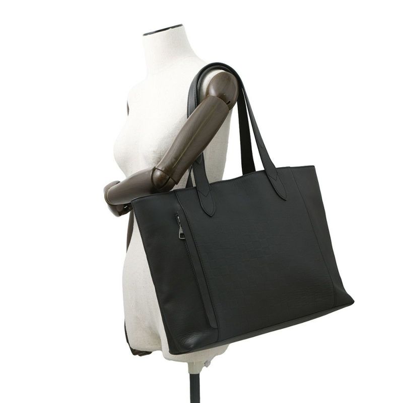 ルイヴィトン トートバッグ ダミエ・アンフィニ カバ・ヴォワヤージュ N41493 LOUIS VUITTON ブラック 黒