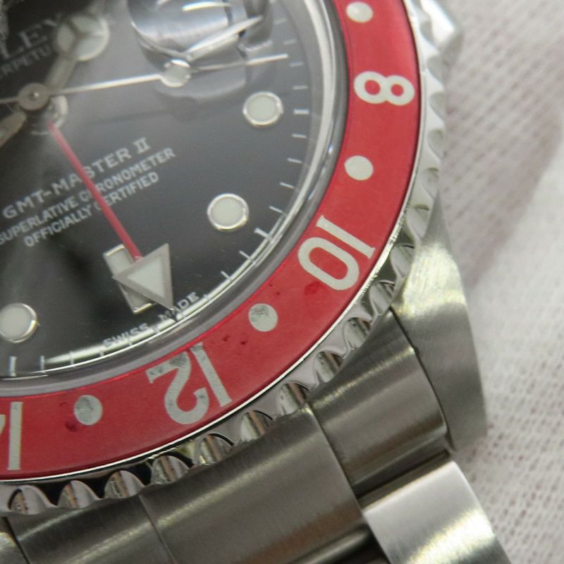 ロレックス GMTマスター2 デイト P番 16710 ROLEX 腕時計 ウォッチ 黒文字盤