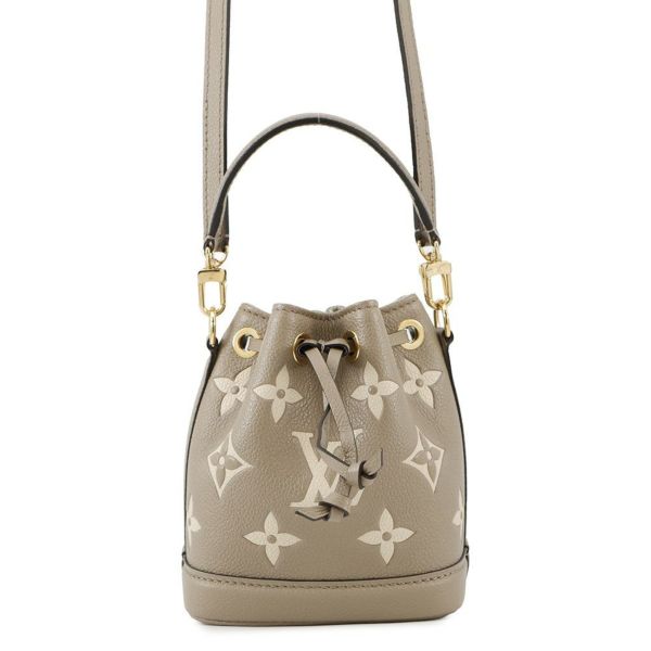 ルイヴィトン ハンドバッグ バイカラーモノグラム・アンプラント ナノ・ノエ M46291 2wayショルダーバッグ