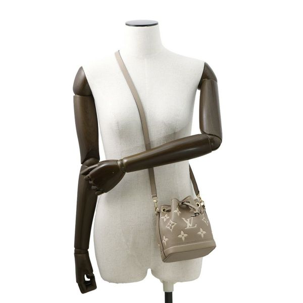 ルイヴィトン ハンドバッグ バイカラーモノグラム・アンプラント ナノ・ノエ M46291 2wayショルダーバッグ