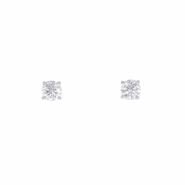 ティファニー ピアス ソリティア ダイヤモンド スタッド ピアス ダイヤモンド 0.20ct/0.20ct Pt950プラチナ 鑑定書付き