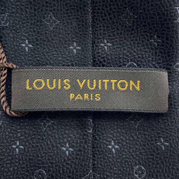 ルイヴィトン ネクタイ クラヴァット モノグラム シルク M70577 LOUIS VUITTON ブラック 黒