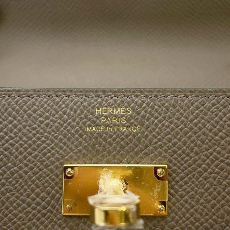 エルメス ケリーウォレット ロング トゥーゴー エタン/ゴールド金具 エプソン W刻印