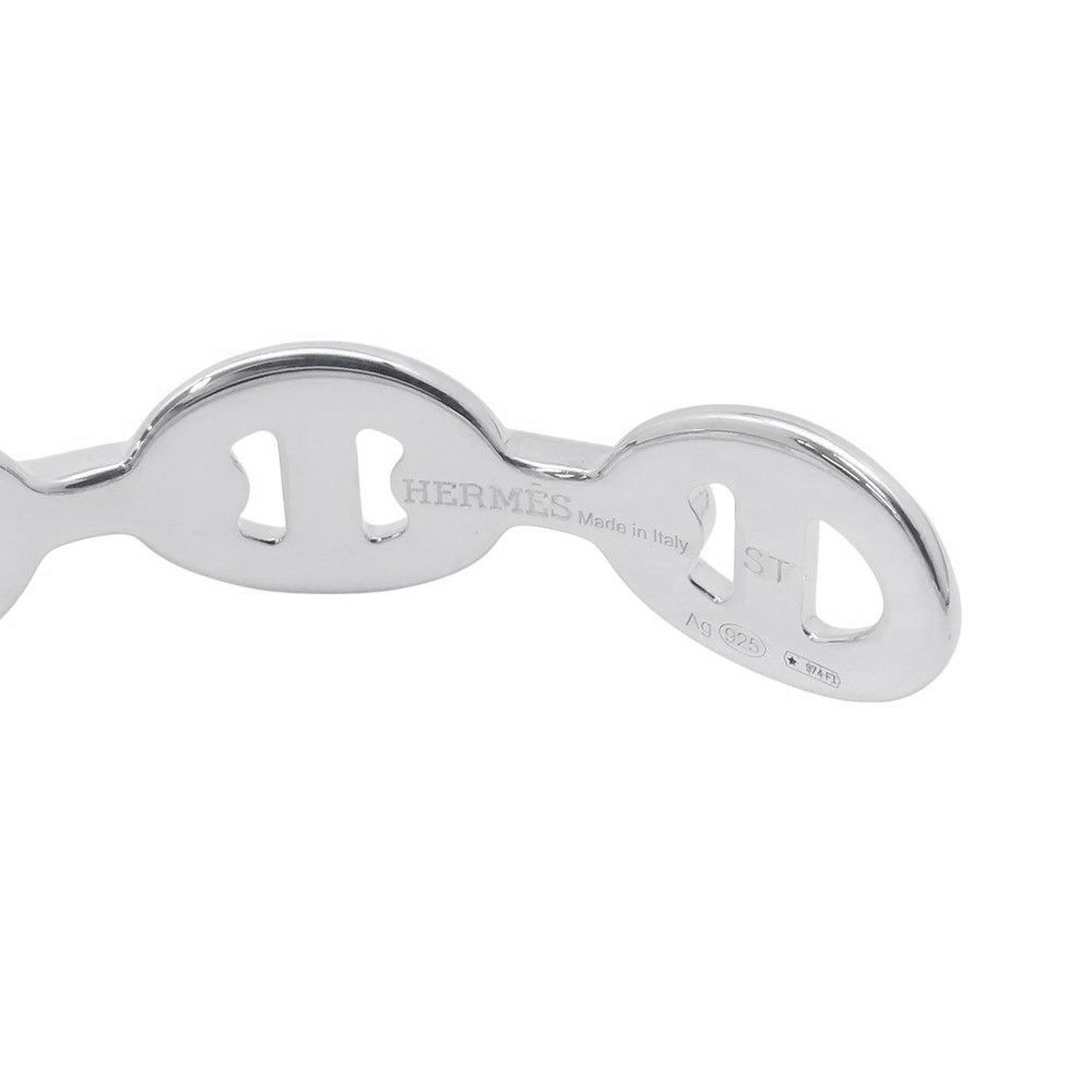 エルメス ブレスレット シェーヌダンクル アンシェネ バングル SV925シルバー サイズST HERMES バングル