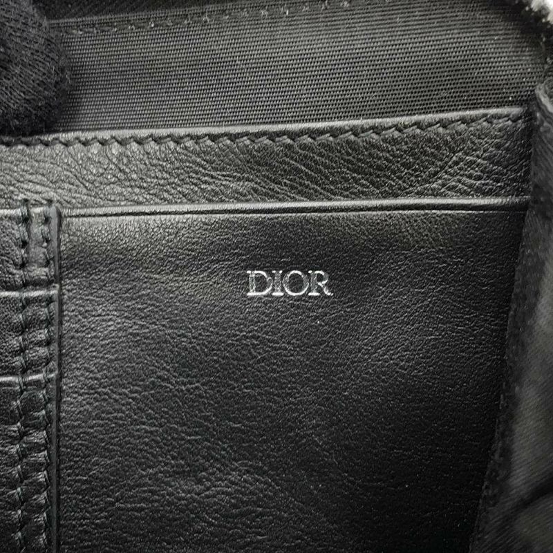 クリスチャン・ディオール ショルダーバッグ オブリーク ジップポーチ 2OBBC119YSE Christian Dior トロッター 黒