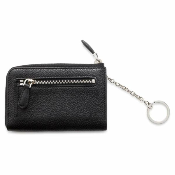 プラダ コインケース レザー トライアングル ロゴ 1PP122 PRADA キーケース 黒