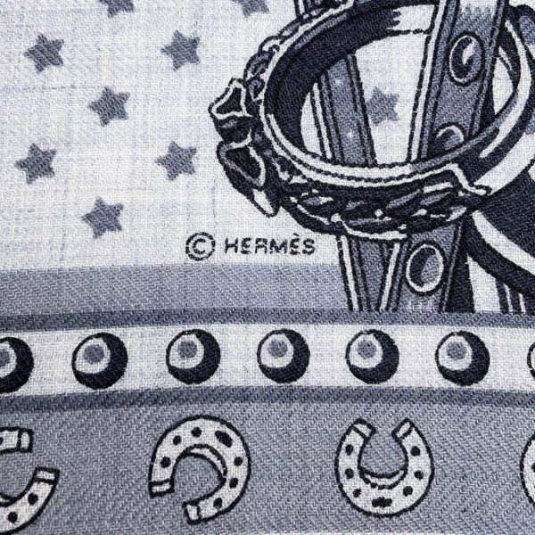 エルメス カレ65 シュヴァル・パンク・バンダナ CHEVAL PUNK BANDANA カシミヤ シルク HERMES