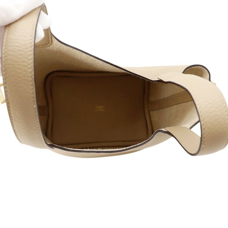 エルメス ハンドバッグ ピコタンロックPM トレンチ/ゴールド金具 トリヨンクレマンス K刻印 HERMES トートバッグ