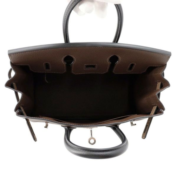 エルメス バーキン25 トリコロール  エコルセ/エトゥープ/ブラック/シルバー金具 エプソン W刻印 HERMES Birkin ハンドバッグ