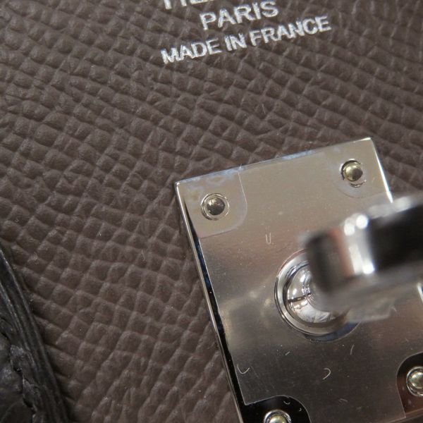 エルメス バーキン25 トリコロール  エコルセ/エトゥープ/ブラック/シルバー金具 エプソン W刻印 HERMES Birkin ハンドバッグ