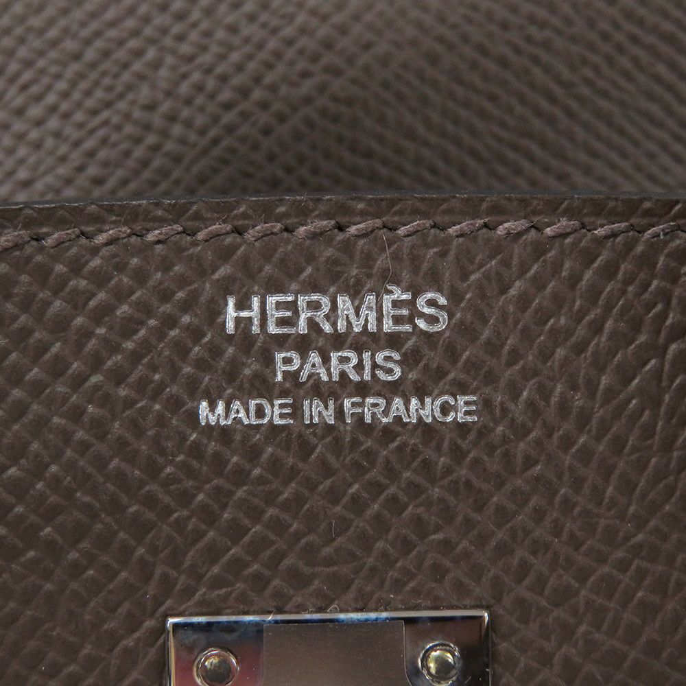 エルメス バーキン25 トリコロール  エコルセ/エトゥープ/ブラック/シルバー金具 エプソン W刻印 HERMES Birkin ハンドバッグ