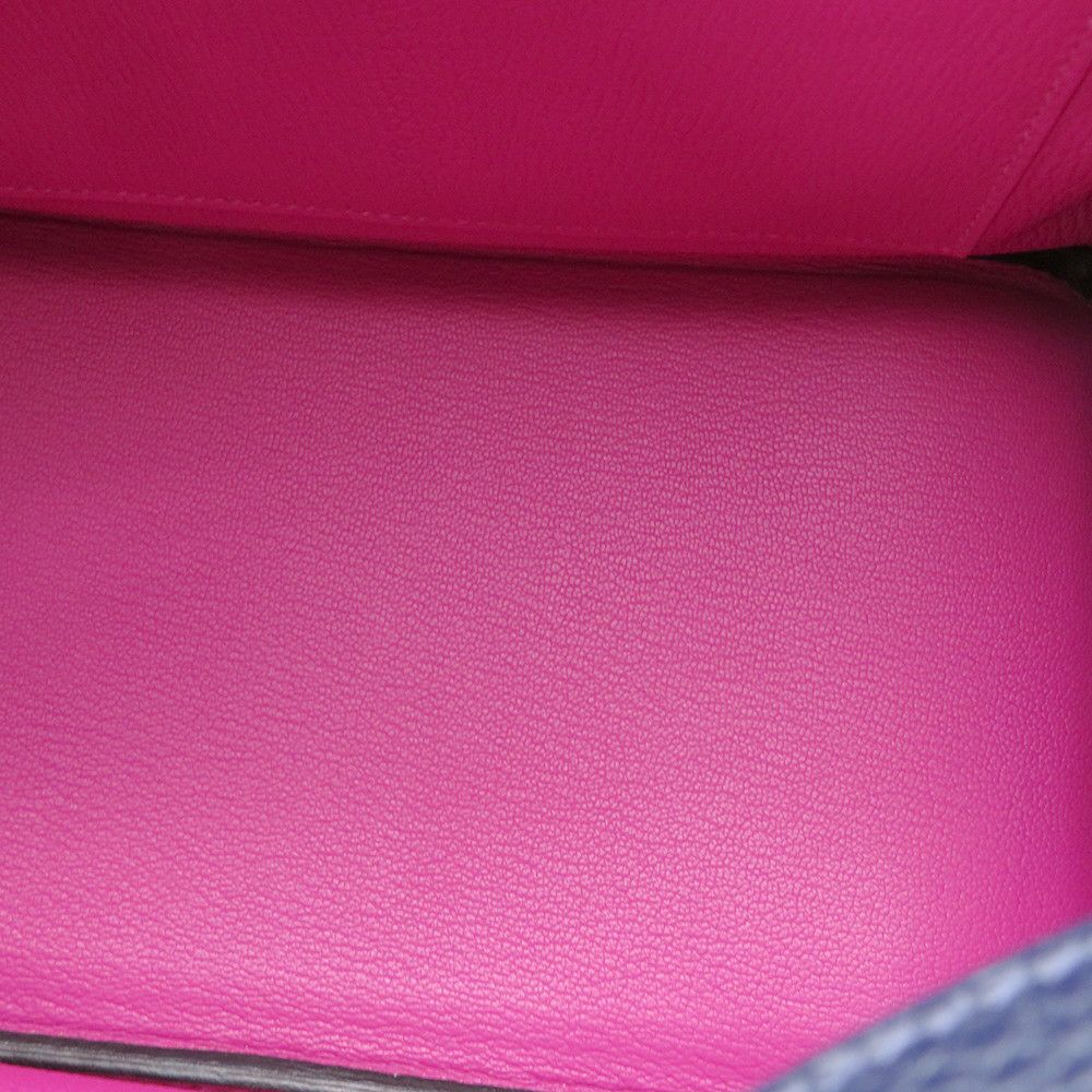 エルメス バーキン30 ヴェルソ ブルーニュイ/ローズパープル/シルバー金具 トリヨンクレマンス C刻印 HERMES Birkin ハンドバッグ