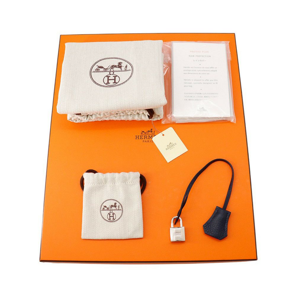 エルメス バーキン30 ヴェルソ ブルーニュイ/ローズパープル/シルバー金具 トリヨンクレマンス C刻印 HERMES Birkin ハンドバッグ