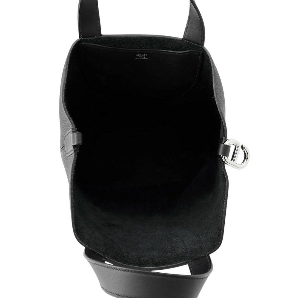 エルメス トートバッグ インザループ 23 ブラック/シルバー金具 トリヨンクレマンス W刻印 HERMES 黒