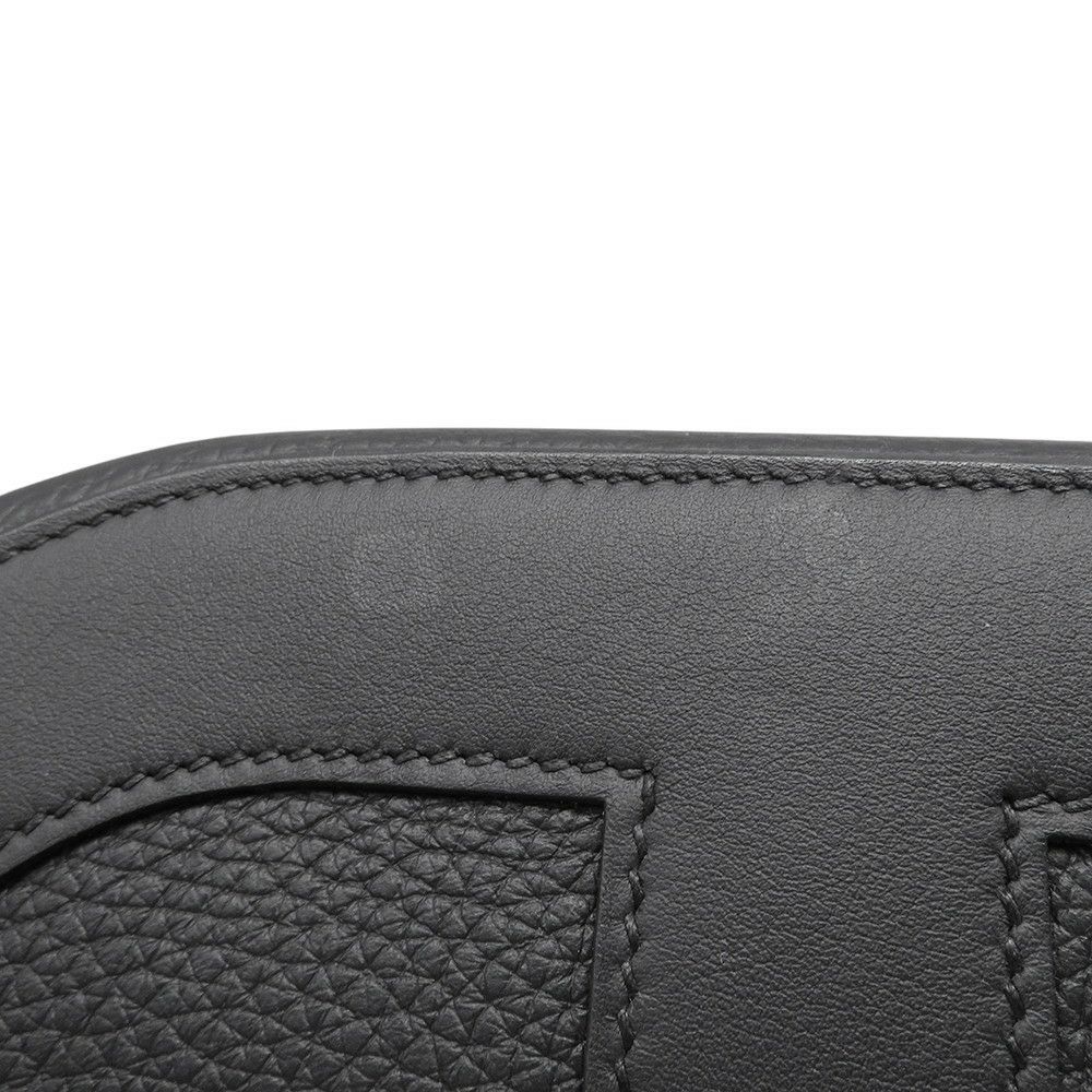 エルメス トートバッグ インザループ 23 ブラック/シルバー金具 トリヨンクレマンス W刻印 HERMES 黒