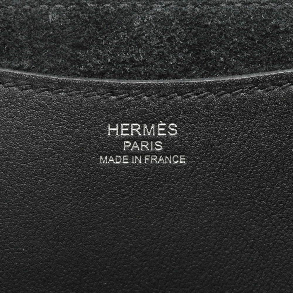 エルメス トートバッグ インザループ 23 ブラック/シルバー金具 トリヨンクレマンス W刻印 HERMES 黒