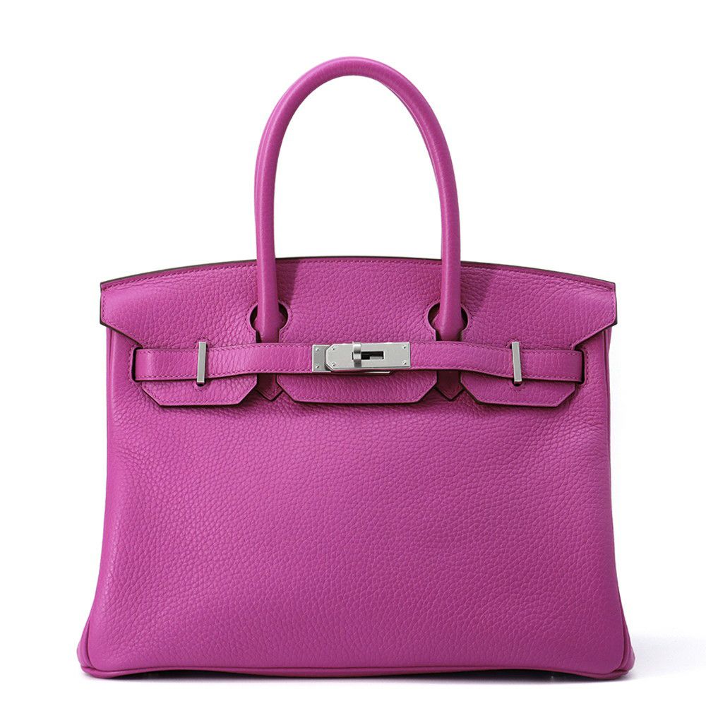 エルメス バーキン30 マグノリア/シルバー金具 トリヨンクレマンス C刻印 HERMES Birkin ハンドバッグ