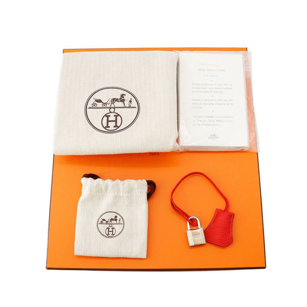 エルメス バーキン25 ルージュトマト/シルバー金具 トゴ D刻印 HERMES Birkin ハンドバッグ