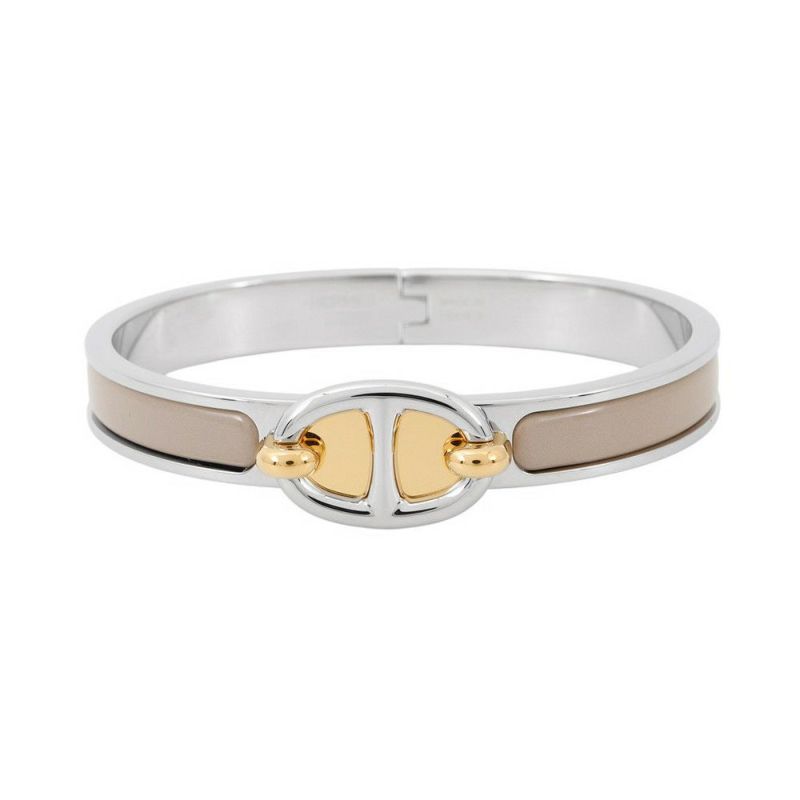 エルメス ブレスレット シェーヌダンクル ミニクリック PM マロングラッセ/シルバー金具/ゴールド金具