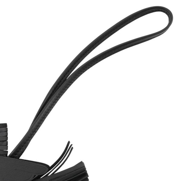 エルメス バッグチャーム ロデオPM ペガサス ブラック ラムスキン K