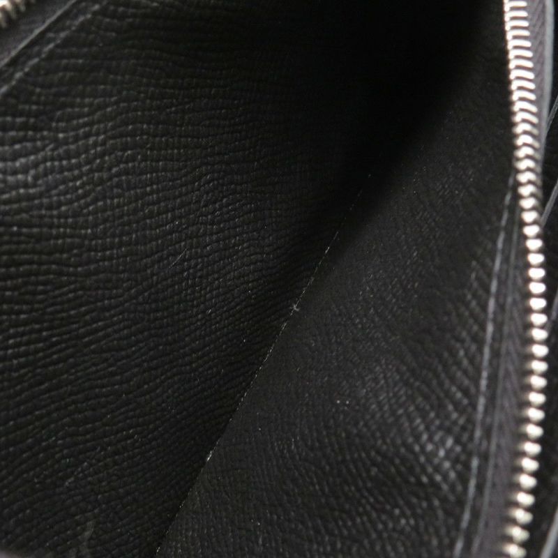 エルメス 長財布 ケリーウォレット ロング ブラック/シルバー金具 エプソン C刻印 HERMES 財布 黒