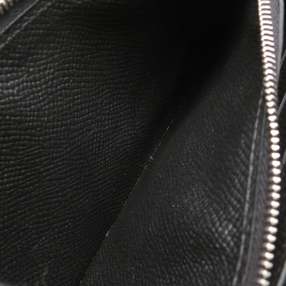 エルメス 長財布 ケリーウォレット ロング ブラック/シルバー金具 エプソン C刻印 HERMES 財布 黒