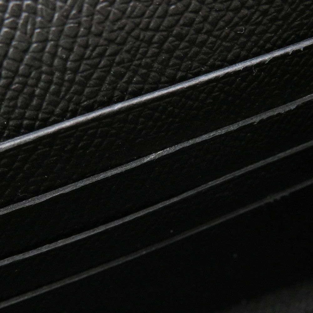 エルメス 長財布 ケリーウォレット ロング ブラック/シルバー金具 エプソン C刻印 HERMES 財布 黒