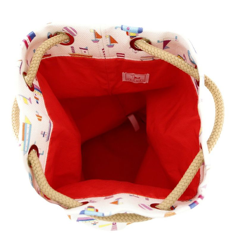 エルメス ショルダーバッグ プティアッシュ シャルティエ ダッフルバッグ HERMES 巾着バッグ マリン