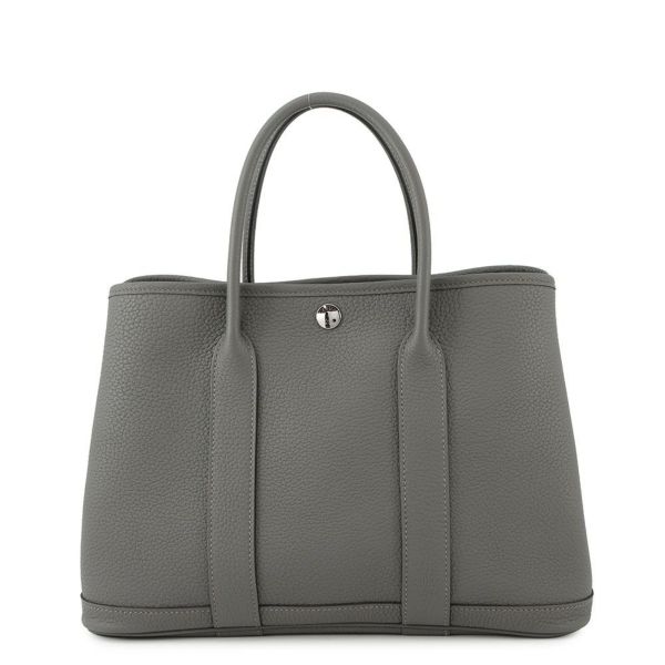 エルメス トートバッグ ガーデンパーティTPM グリメイヤー/シルバー金具 ネゴンダ W刻印