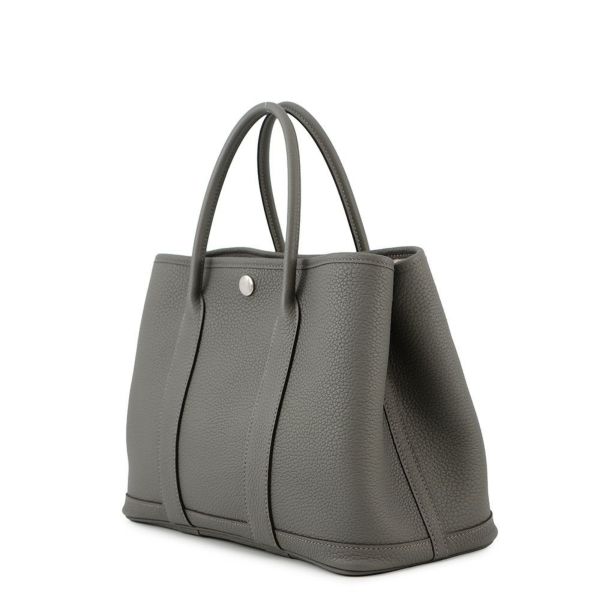 エルメス トートバッグ ガーデンパーティTPM グリメイヤー/シルバー金具 ネゴンダ W刻印