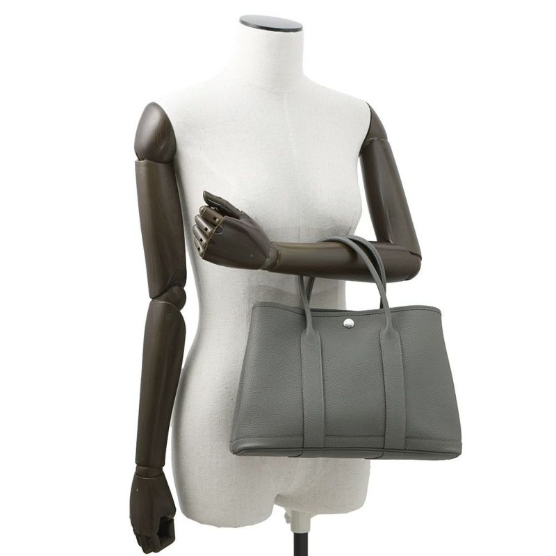 エルメス トートバッグ ガーデンパーティTPM グリメイヤー/シルバー金具 ネゴンダ W刻印