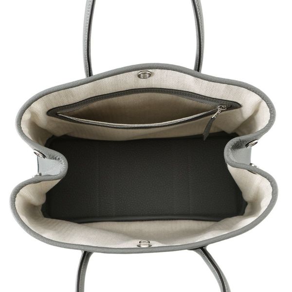 エルメス トートバッグ ガーデンパーティTPM グリメイヤー/シルバー金具 ネゴンダ W刻印